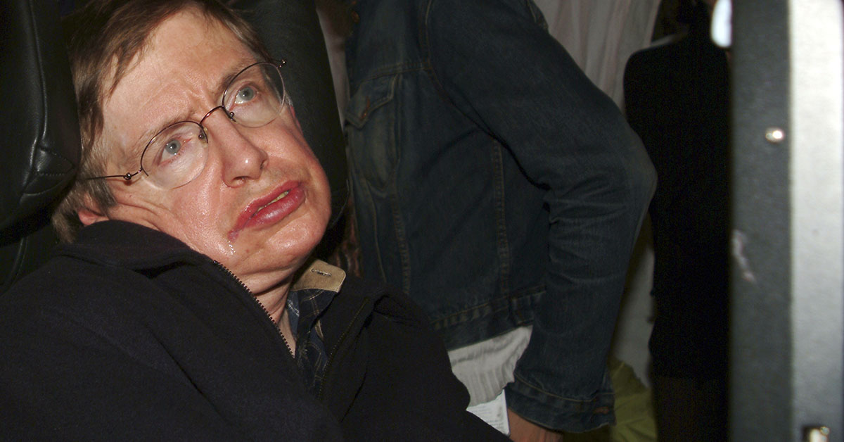 Stephen Hawking said he had a simple answer when asked whether he believed in god